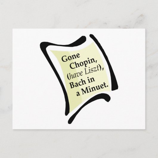 Gone Chopini Postkarte (Vorderseite)