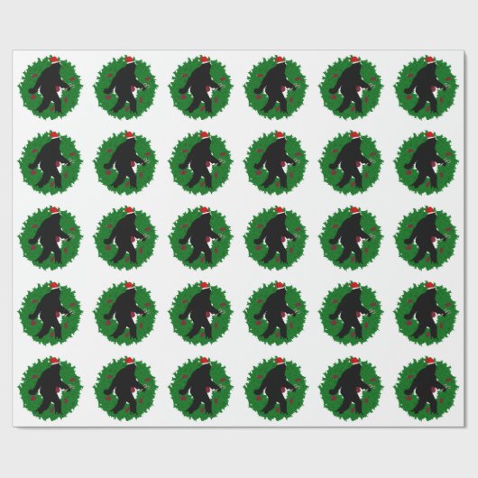 Gone Christmas Squatchin Geschenkpapier (Flach)