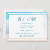 Gone Coast New Zuhause Wave on Beach Wasserfarbe Ankündigung (Rückseite)