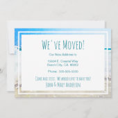 Gone Coast New Zuhause Wave on Beach Wasserfarbe Ankündigung (Rückseite)