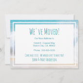 Gone Coast New Zuhause Wave on Beach Wasserfarbe Ankündigung (Rückseite)