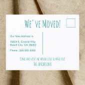 Gone Coast New Zuhause Wave on Beach Wasserfarbe Ankündigungspostkarte