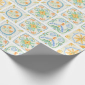 Gone Coastal Amalfi Tile Geschenkpapier (Ecke)
