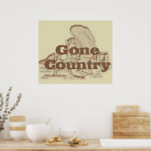 Gone Country...Poster drucken Poster (Küche)