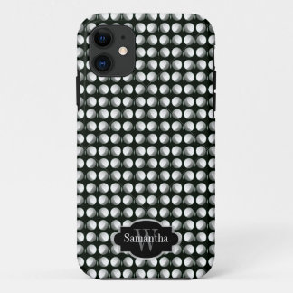Gone Dotty Schwarz-weiß Dotty Monogram Phone Case