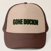 Gone Duckin (Neon) Truckerkappe (Vorderseite)