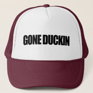 Gone Duckin (schwarz flach) Truckerkappe