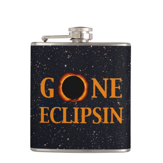 GONE ECLIPSIN Solar Eclipse Flachmann (Vorderseite)