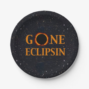 GONE ECLIPSIN Solar Eclipse Pappteller