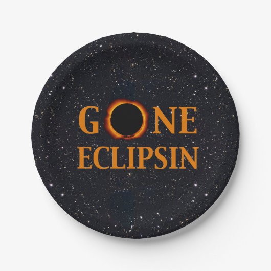 GONE ECLIPSIN Solar Eclipse Pappteller (Vorderseite)
