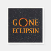GONE ECLIPSIN Solar Eclipse Serviette (Vorderseite)