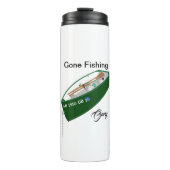 Gone Fischen Fischfang Camp Kaffee Thermosbecher (Vorderseite)