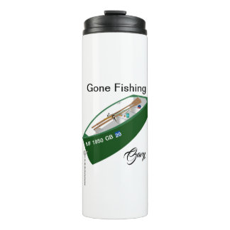 Gone Fischen Fischfang Camp Kaffee Thermosbecher