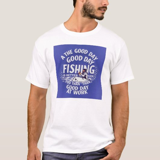 Gone Fischen T-Shirt (Vorderseite)