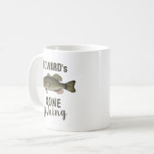 Gone Fish Bass Fish Modern Fisherman Niedlich Kaffeetasse (Vorderseite Links)