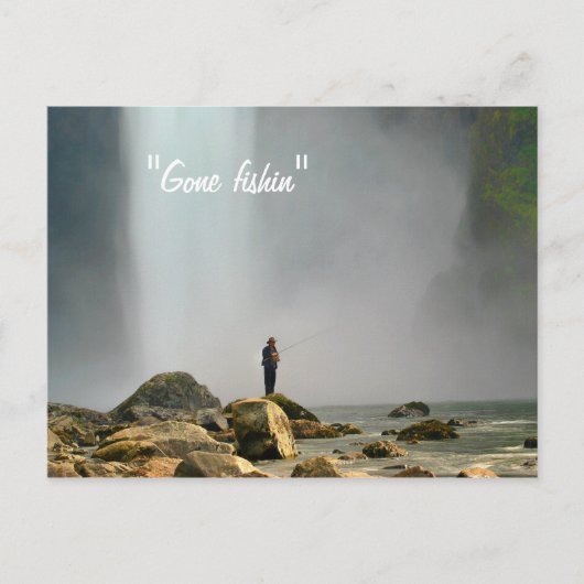 Gone fish' postkarte (Vorderseite)