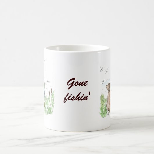 Gone fish' - Tasse des Kaffees (Mittel)