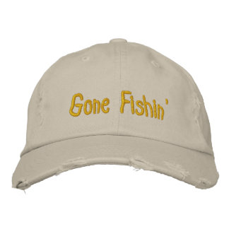 Gone Fishin' Bestickte Baseballkappe
