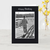 Gone Fishin' Geburtstagskarte Karte (Gelbe Blume)