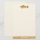 Gone Fishin Illustriert Fish Briefpapier (Vorne/Hinten)