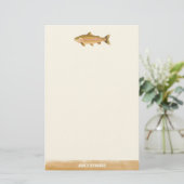 Gone Fishin Illustriert Fish Briefpapier (Stehend Vorderseite)
