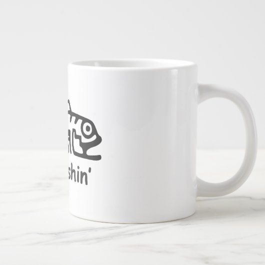 Gone Fishin' Jumbo-Tasse (Rechts)