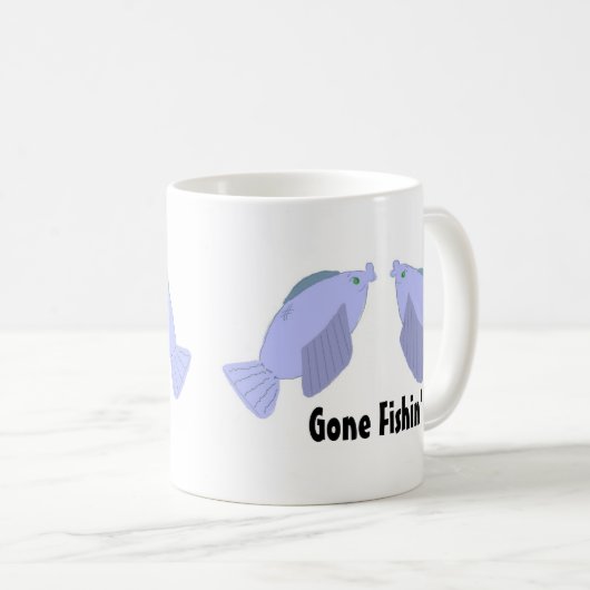 Gone Fishin' Kaffeetasse (VorderseiteRechts)