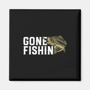 Gone Fishin Lustig Forellen B Anglergeschenk Für F Magnet