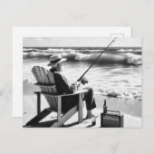 Gone Fishin' Postkarte (Vorne/Hinten)