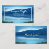 Gone Fishin'Baby Duwer Diaper Raffle Begleitkarte (Vorne/Hinten)