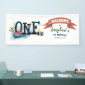 Gone Fishing 1. Geburtstag Party Banner (Messe)