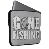 GONE FISHING angepasste Notebookhülle Laptopschutzhülle (Vorne Rechts)