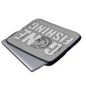 GONE FISHING angepasste Notebookhülle Laptopschutzhülle (Vorne Knopf)