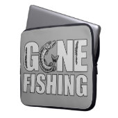 GONE FISHING angepasste Notebookhülle Laptopschutzhülle (Vorderseite Links)