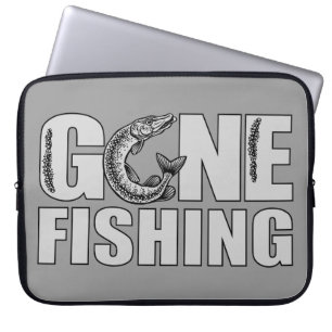 GONE FISHING angepasste Notebookhülle Laptopschutzhülle
