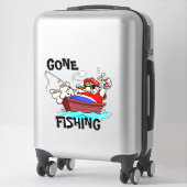 Gone Fishing Auto Decal Aufkleber (Koffer)