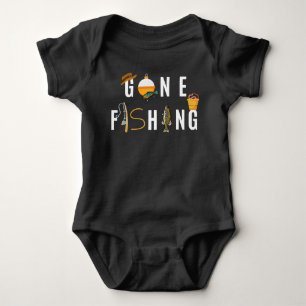 Gone Fishing Baby Bodysuit Strampler
