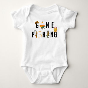 Gone Fishing Baby Bodysuit Strampler