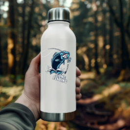 Gone Fishing Bass Blue Sticker | Die Aufkleber