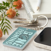 GONE FISHING benutzerdefinierte Schlüsselkette Schlüsselanhänger (Vorderseite rechts)