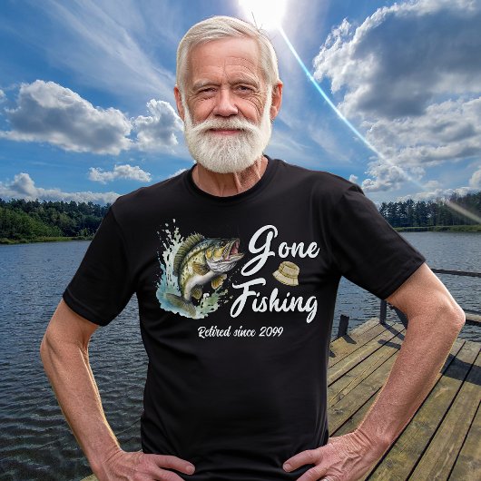 Gone Fishing Big Fish Fisherman T-Shirt