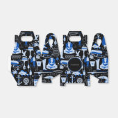 Gone Fishing Blue Muster Gable Geschenkschachtel (Ungefaltet)