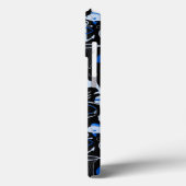 Gone Fishing Blue Pattern Case-Mate iPhone Hülle (Rückseite / Links)