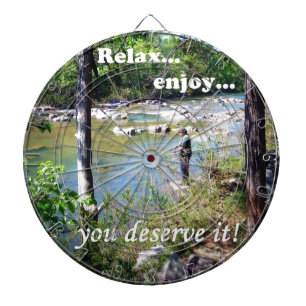 Gone Fishing Card Dartscheibe