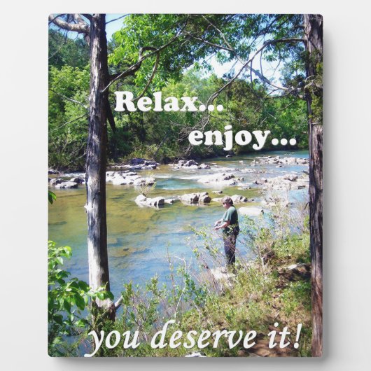 Gone Fishing Card Fotoplatte (Vorderseite)