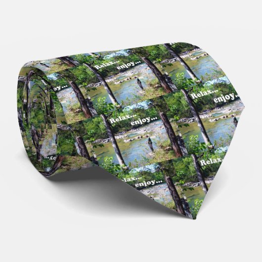 Gone Fishing Card Krawatte (Gerollt)