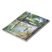 Gone Fishing Card Notizblock (Rotiert)