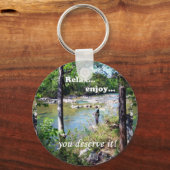 Gone Fishing Card Schlüsselanhänger (Vorderseite)