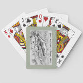Gone Fishing Catch Sie Später populäres Design Spielkarten (Rückseite)