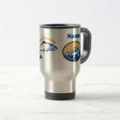 Gone Fishing Coffee Mug Personalisiert Reisebecher (VorderseiteRechts)